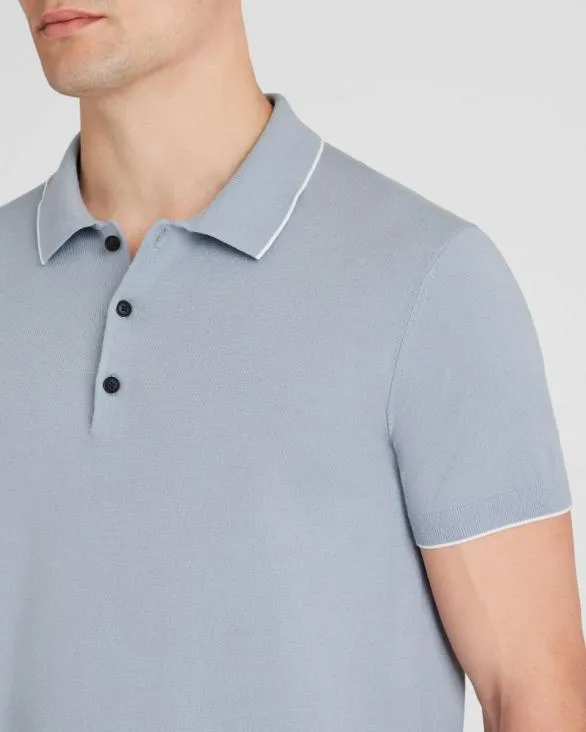 Club Monaco Polos ShortSleeve Tech Polo Light Blue 8211 Men