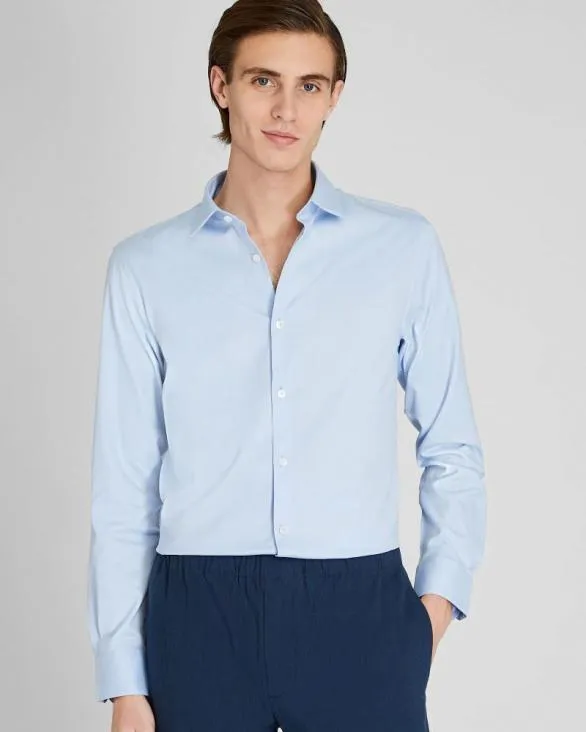 Club Monaco Shirts Albini Egyptian Cotton Dress Shirt Blue 8211 Men