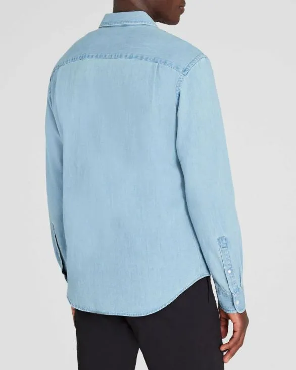 Club Monaco Shirts LongSleeve Denim Shirt Blue 8211 Men