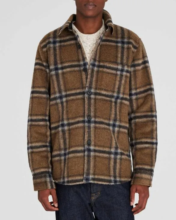 Club Monaco Shirts LongSleeve HighTexture Shirt Jacket Tan Mix 8211 Men