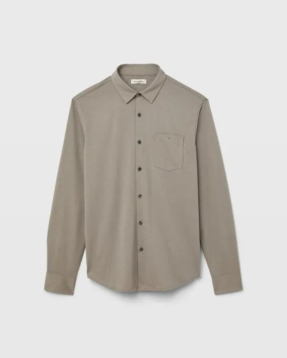 Club Monaco Shirts LongSleeve Knit Shirt Grey 8211 Men