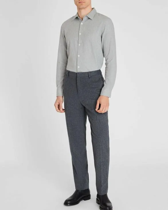 Club Monaco Shirts Refined Pinstripe Twill Shirt Heather Grey 8211 Men