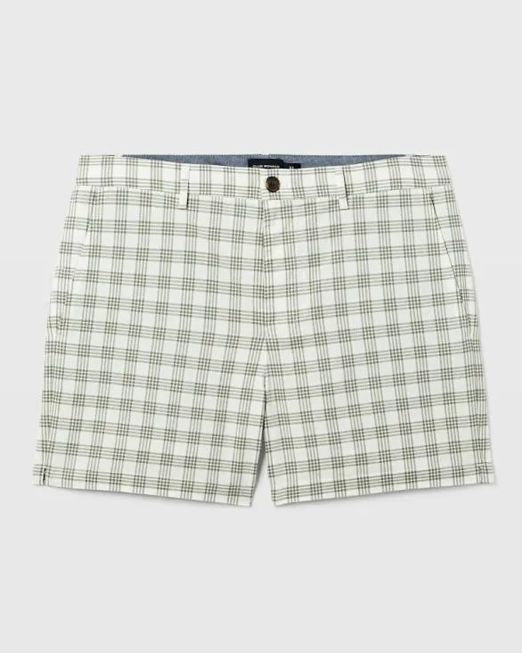Club Monaco Shorts Jax Check 5034 Shorts Olive Mix 8211 Men