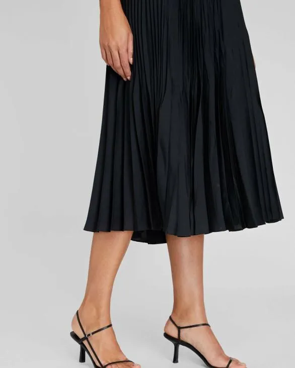 Club Monaco Skirts Angle Pleated Skirt Black Base 8211 Women