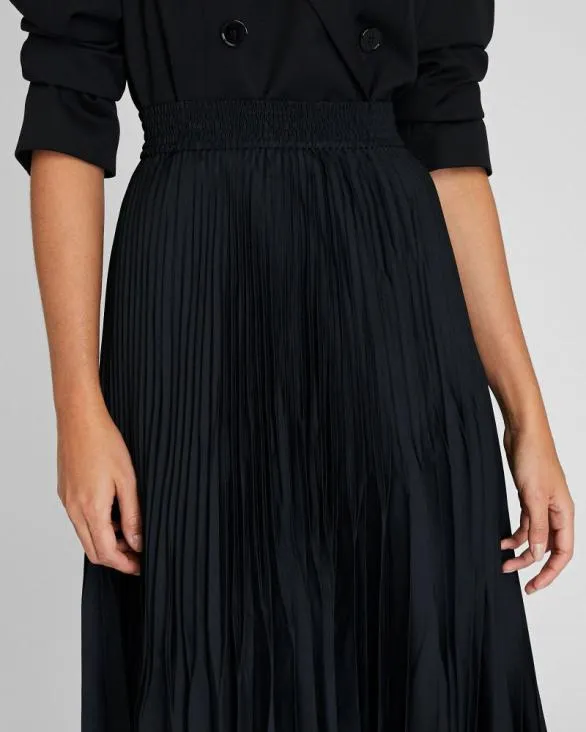 Club Monaco Skirts Angle Pleated Skirt Black Base 8211 Women