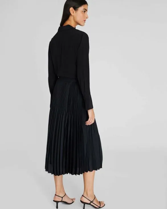 Club Monaco Skirts Angle Pleated Skirt Black Base 8211 Women