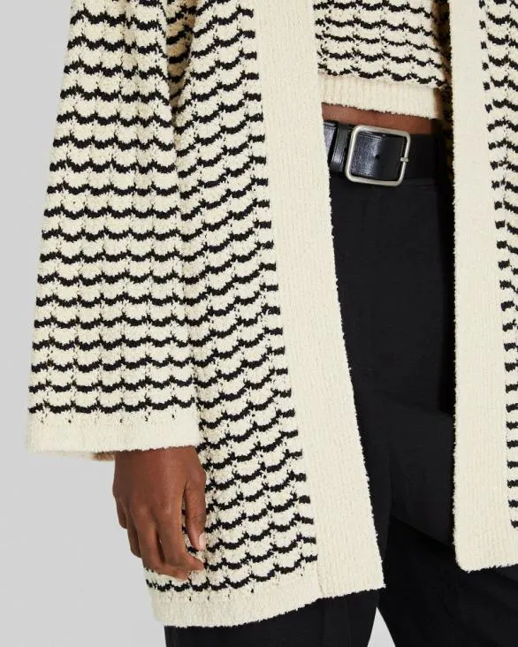 Club Monaco Sweaters Boucl Stitch Cardigan Black Mix 8211 Women