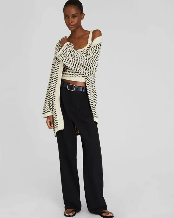 Club Monaco Sweaters Boucl Stitch Cardigan Black Mix 8211 Women