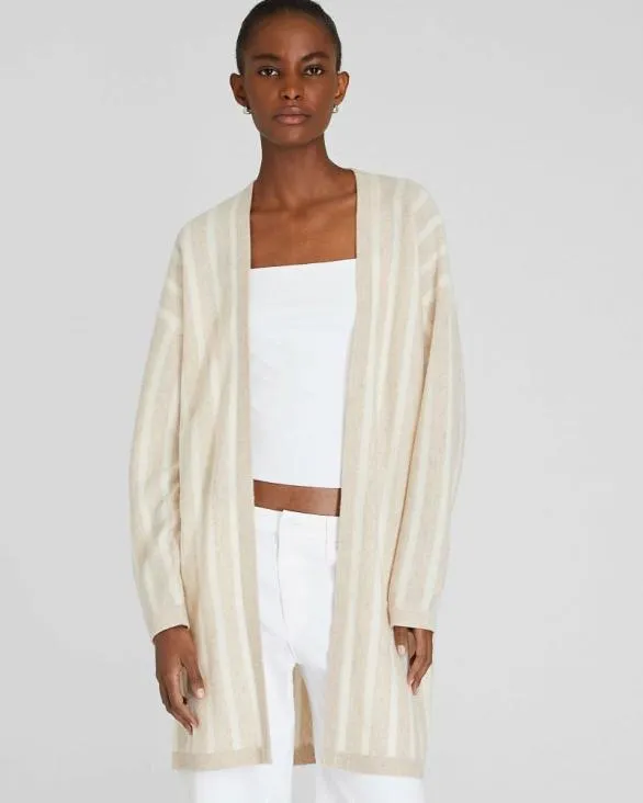 Club Monaco Sweaters Cashmere Beach Cardigan Oatmeal Mix 8211 Women