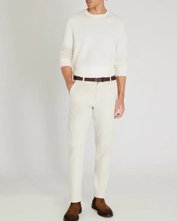 Club Monaco Sweaters LongSleeve Refined Wool Sweater Off White 8211 Men