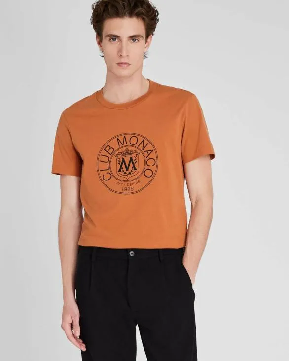 Club Monaco Tees Crest Tee Brown 8211 Men Club Monaco Tees Crest Tee Brown 8211 Men