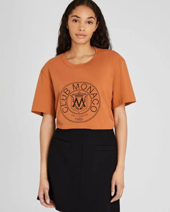 Club Monaco Tees Crest Tee Brown 8211 Men Club Monaco Tees Crest Tee Brown 8211 Men