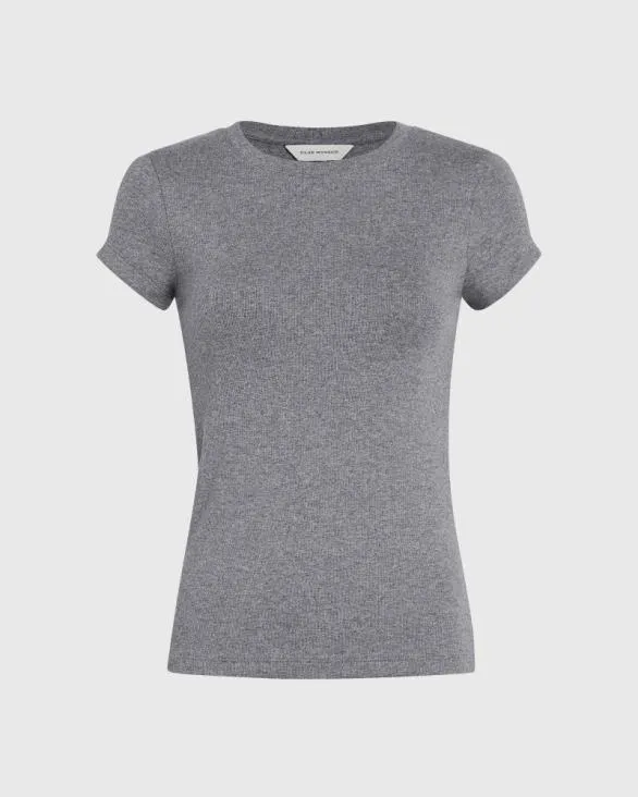 Club Monaco Tees Pima Bowee Tee Medium Heather Grey 8211 Women