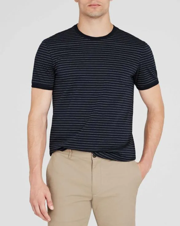 Club Monaco Tees Striped Refined Tee Navy Stripe 8211 Men