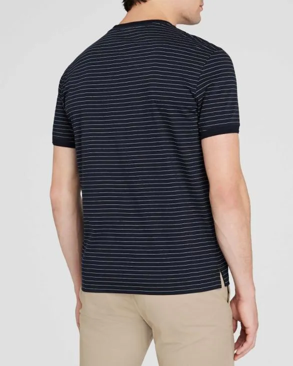 Club Monaco Tees Striped Refined Tee Navy Stripe 8211 Men