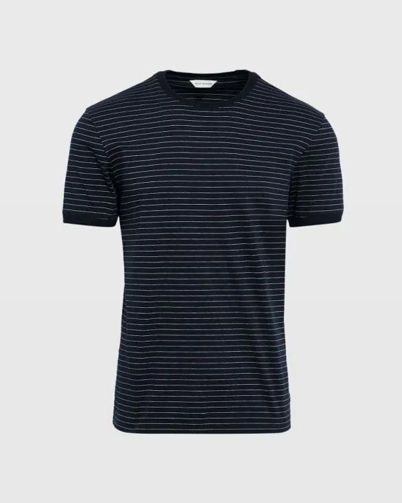 Club Monaco Tees Striped Refined Tee Navy Stripe 8211 Men