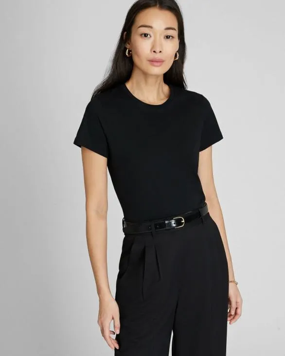Club Monaco Tees The Crewneck Tee Black 8211 Women