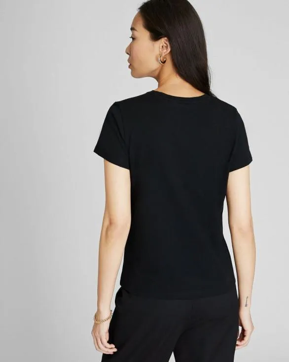 Club Monaco Tees The Crewneck Tee Black 8211 Women