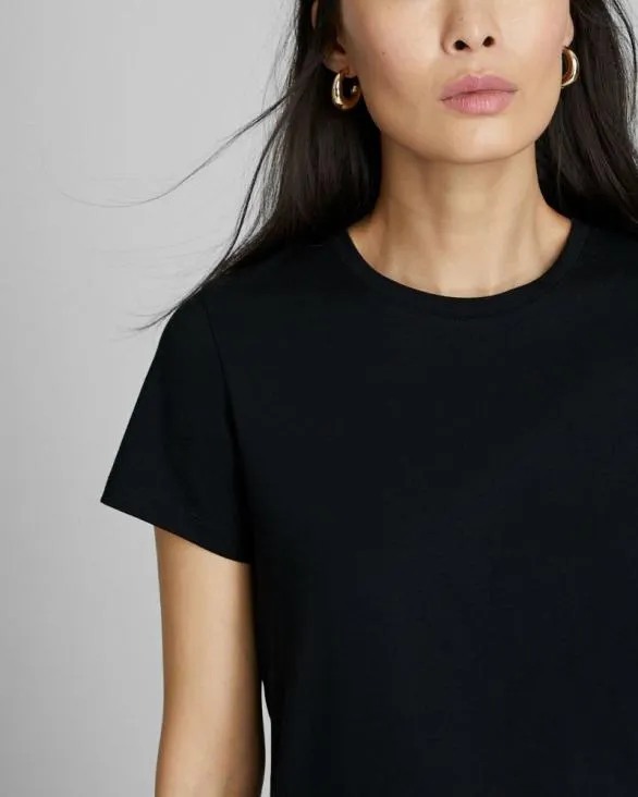 Club Monaco Tees The Crewneck Tee Black 8211 Women