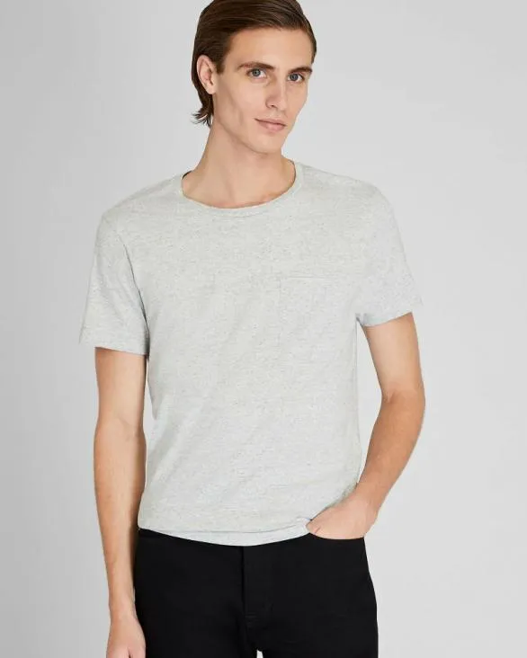 Club Monaco Tees Williams Pocket Tee Heather Grey 8211 Men