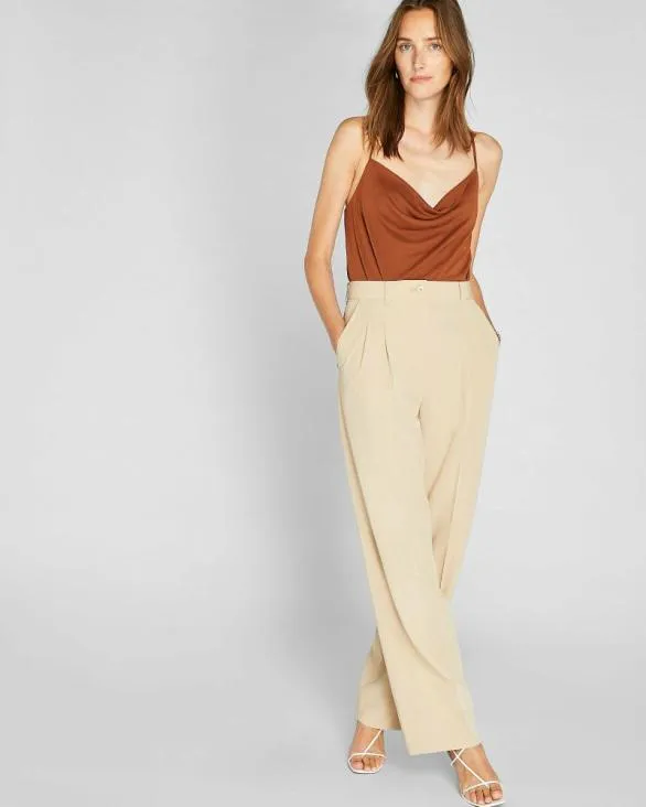 Club Monaco Tops Cowl Neck Matte Jersey Cami Tortoise Amber 8211 Women