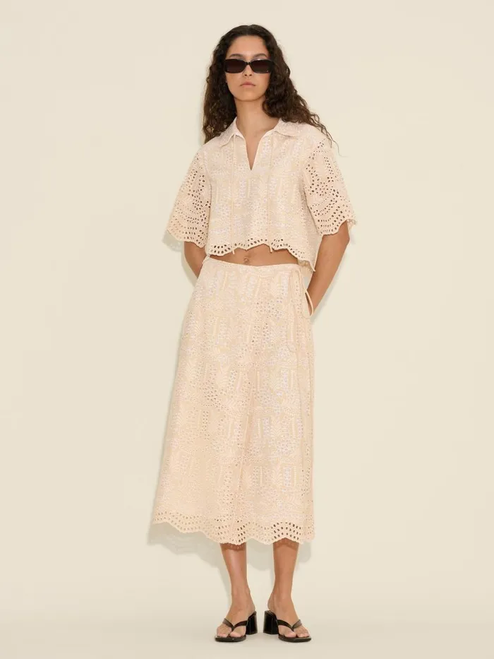 Coords Sets Women Holzweiler Gabriela Lace Skirt Ecru