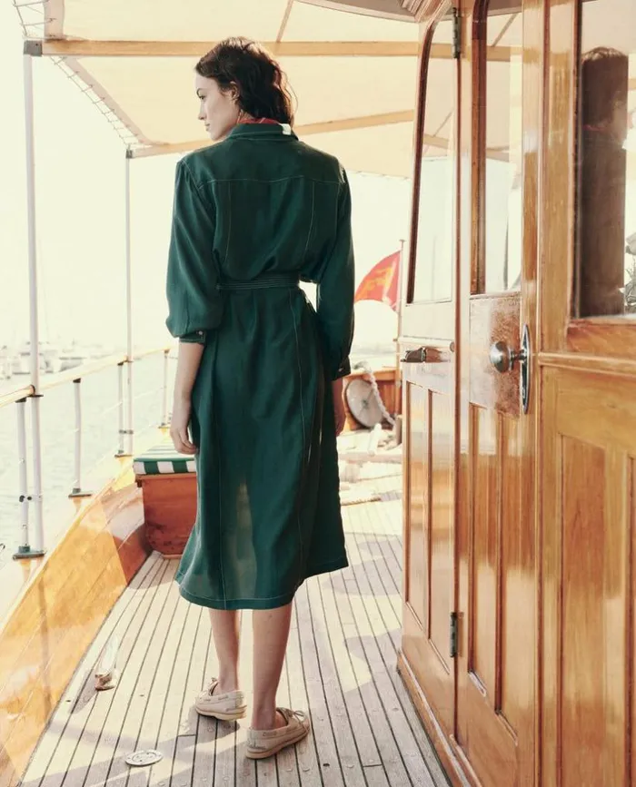 Collection The Great The Cargo Dress Deep Sea Green