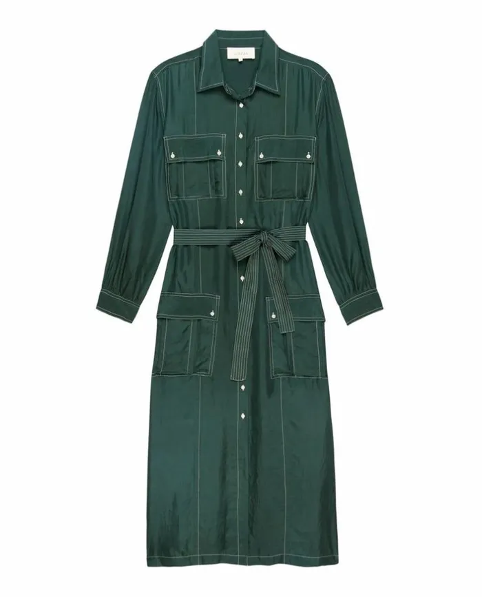 Collection The Great The Cargo Dress Deep Sea Green