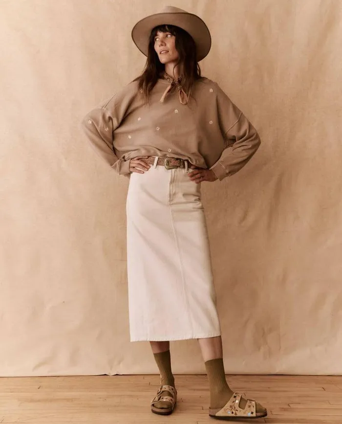 Collection The Great The Column Skirt Natural