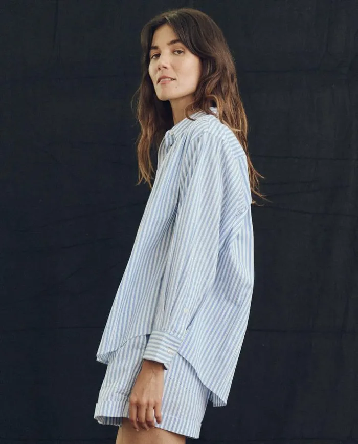 Collection The Great The Society Top Light Sky Studio Stripe