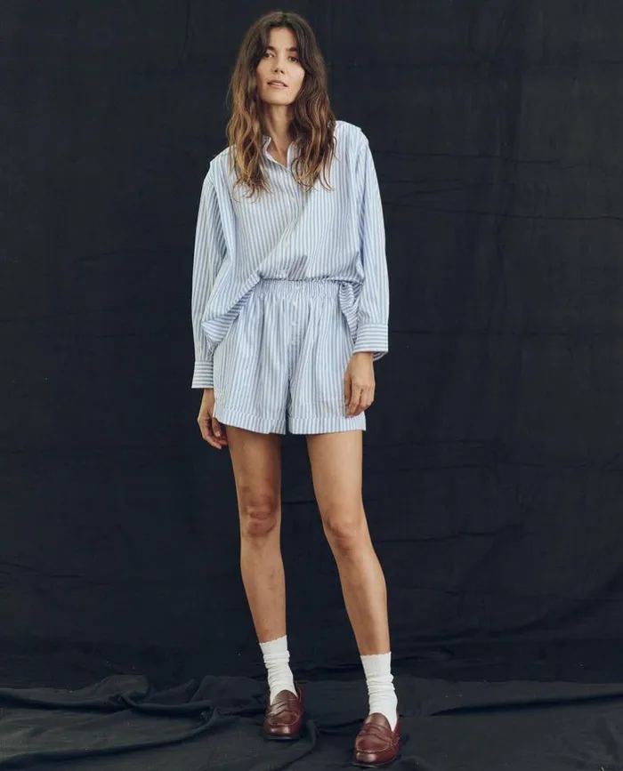 Collection The Great The Society Top Light Sky Studio Stripe