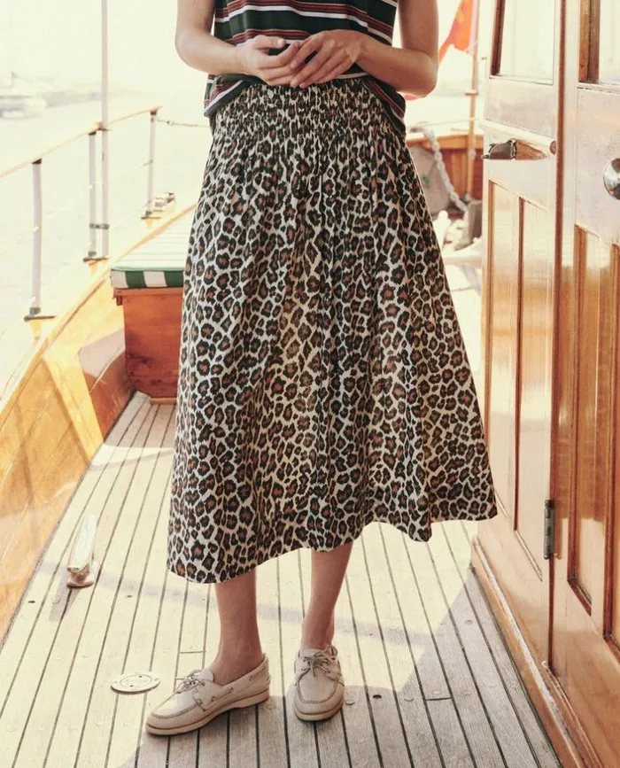 Collection The Great The Viola Skirt Heritage Leopard