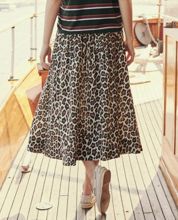 Collection The Great The Viola Skirt Heritage Leopard