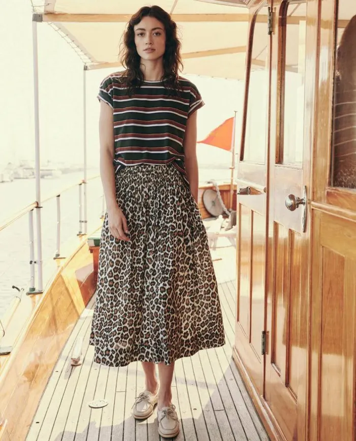 Collection The Great The Viola Skirt Heritage Leopard