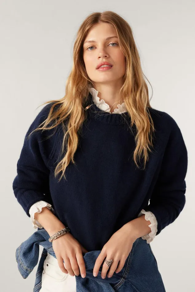 CorvyLongSleeve Sweater Clothing Baandsh Sweaters and Cardigans