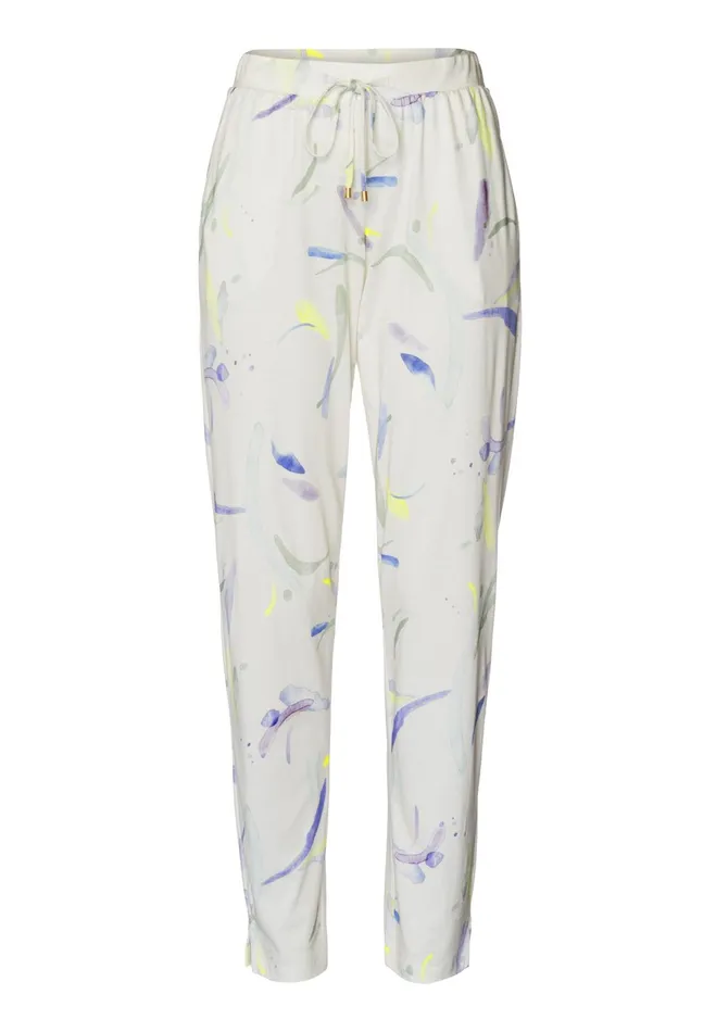 Cotton Blend Drawstring Pants Dive Of Color Women HANRO Pajama Bottoms