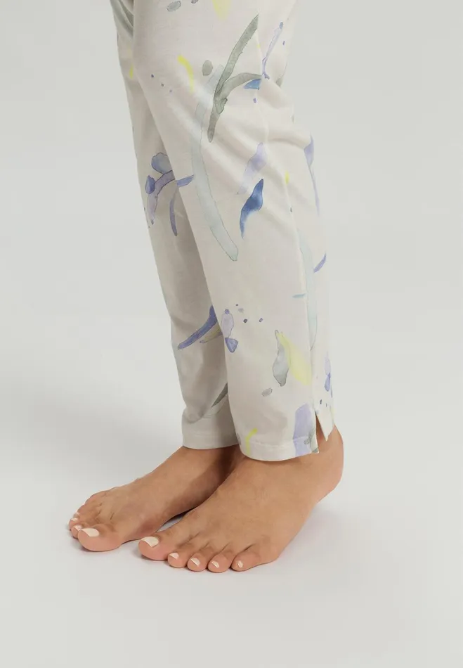 Cotton Blend Drawstring Pants Dive Of Color Women HANRO Pajama Bottoms