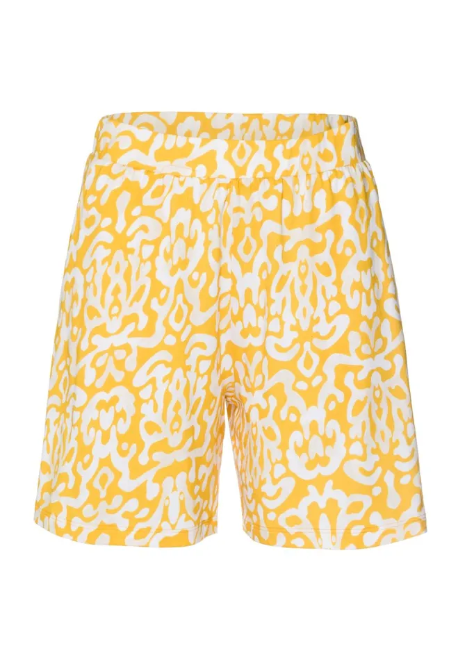 Cotton Blend Shorts Golden Ornament Women HANRO Pajama Bottoms