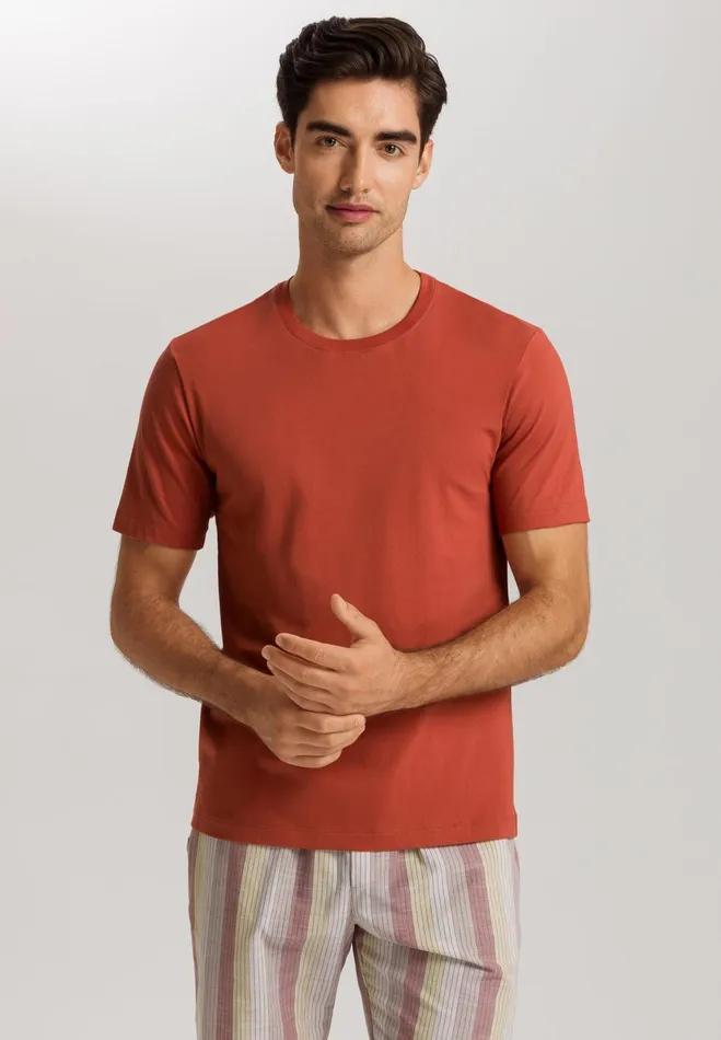 Cotton Crew Neck TShirt Chutney Men HANRO Pajama Tops