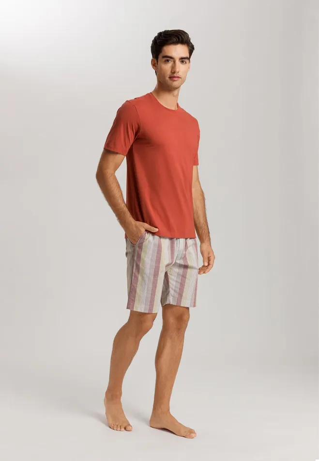 Cotton Crew Neck TShirt Chutney Men HANRO Pajama Tops
