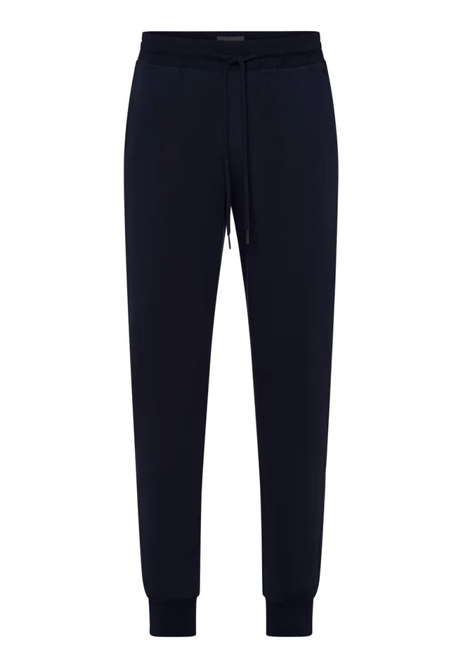 Cotton Drawstring Lounge Pants Black Iris Men HANRO Bottoms