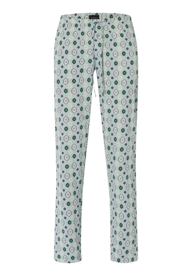 Cotton Drawstring Pajama Pants Floral Minimal Men HANRO Pajama Bottoms