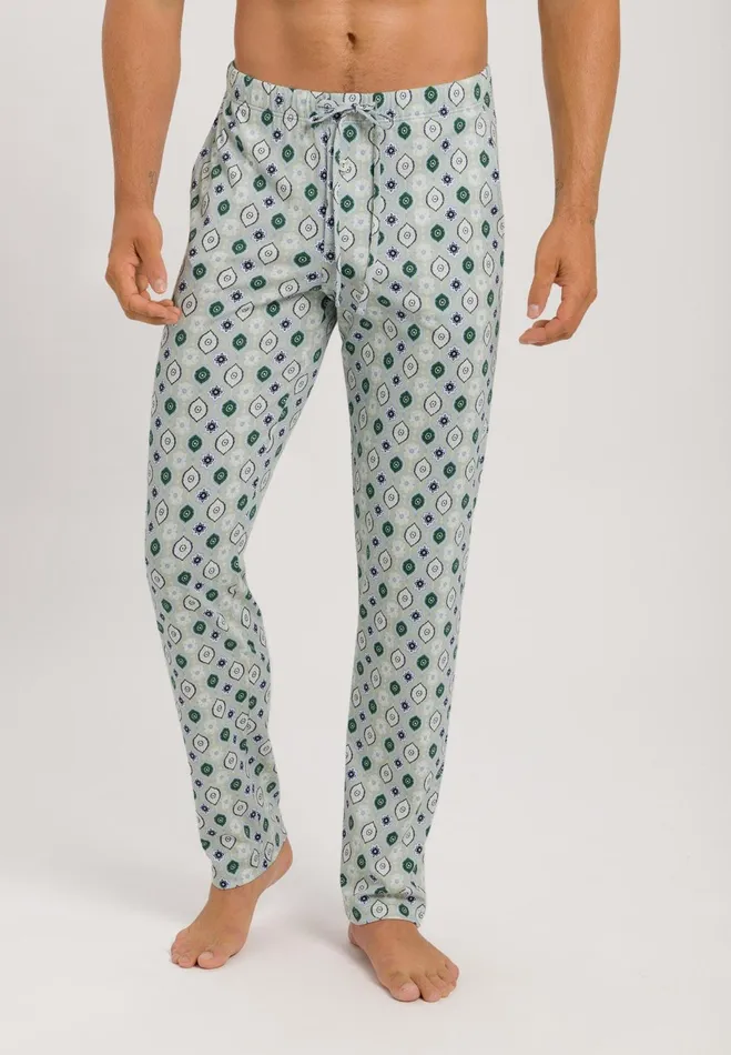 Cotton Drawstring Pajama Pants Floral Minimal Men HANRO Pajama Bottoms