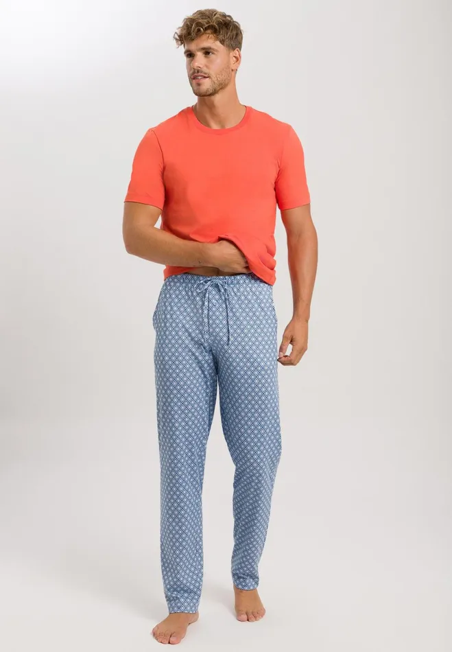 Cotton Drawstring Pajama Pants Modern Tie Men HANRO Pajama Bottoms