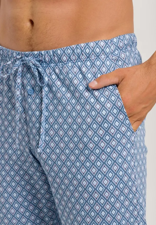 Cotton Drawstring Pajama Pants Modern Tie Men HANRO Pajama Bottoms