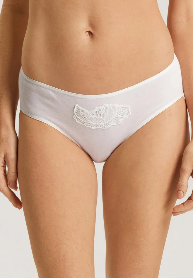 Cotton HiCut Brief Off White Women HANRO High Cut Briefs