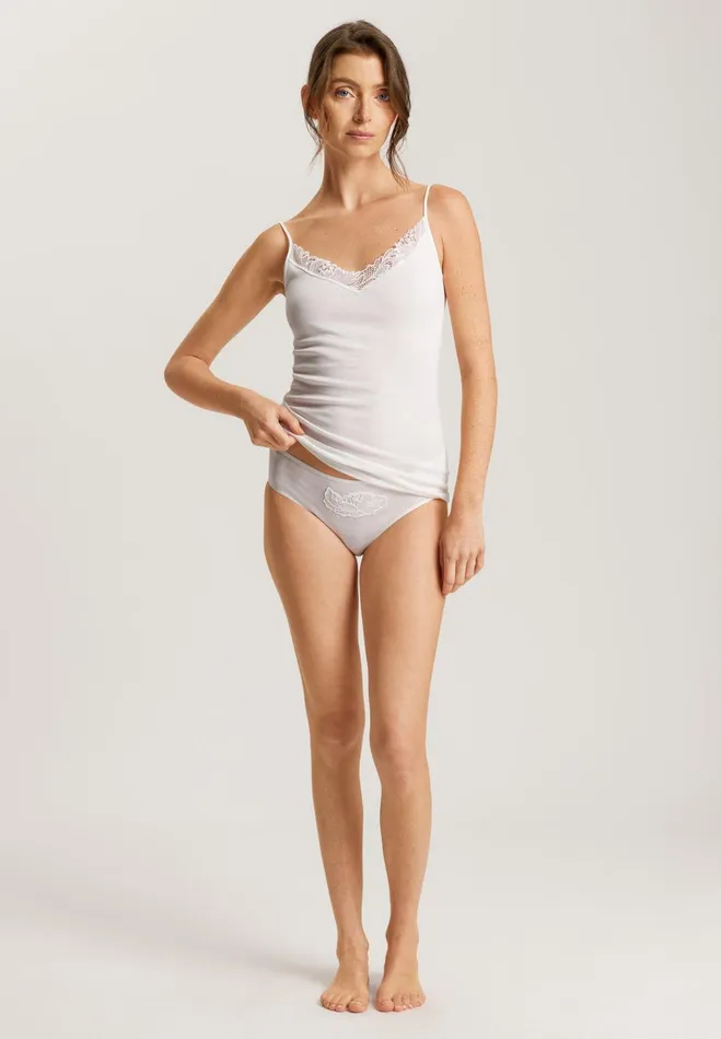 Cotton HiCut Brief Off White Women HANRO High Cut Briefs