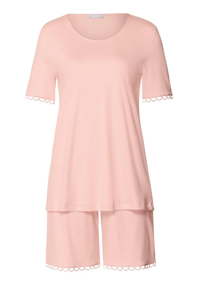 Cotton Pajama Set Pink Blaze Women HANRO Pajama Sets