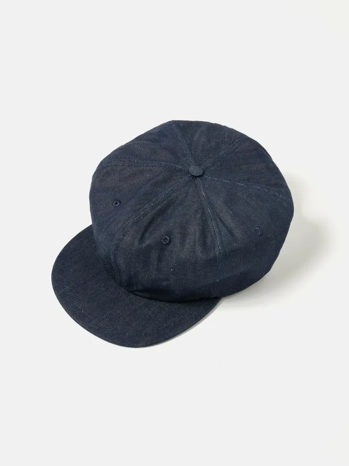 Cricket Cap In Indigo 13oz Selvedge Denim Men Universal Works Hats