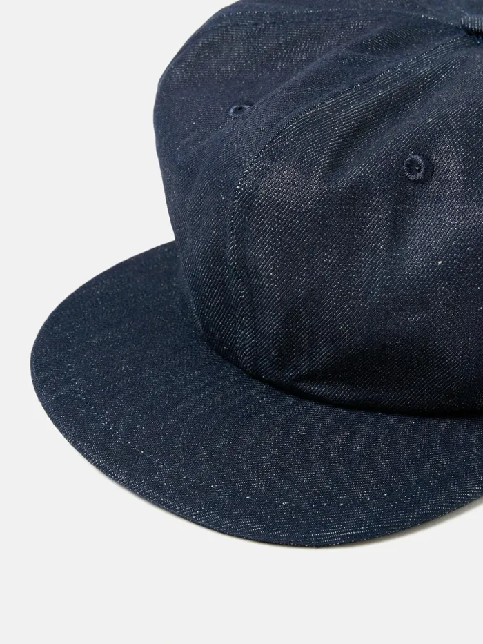 Cricket Cap In Indigo 13oz Selvedge Denim Men Universal Works Hats